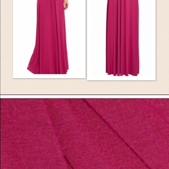 NWT Tart fuschia maxi halter dress - Picture 3 of 12
